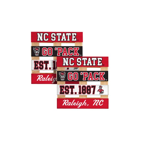 PALLET COASTERS 2PK. NC STATE